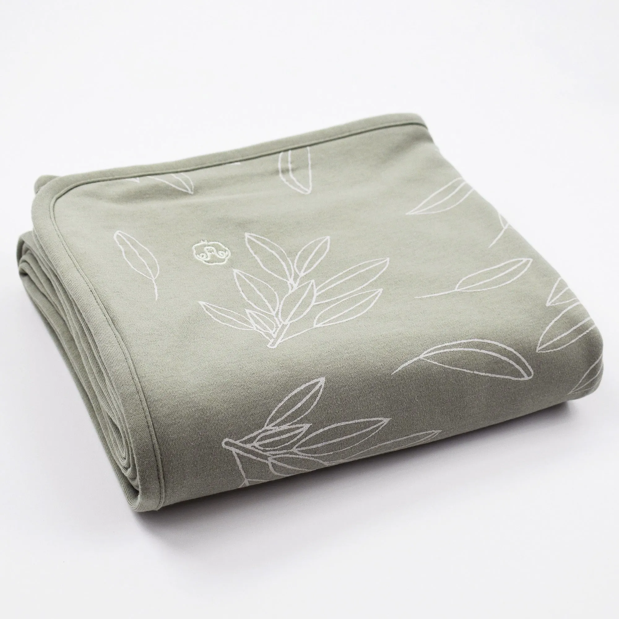 Toddler Blanket, 4 Season® Merino Wool & Organic Cotton, 52.5" x 40", Sage