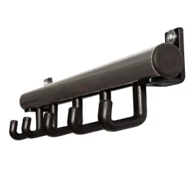 V-Part Coat Rack with 5 Hooks Techno 5 Black