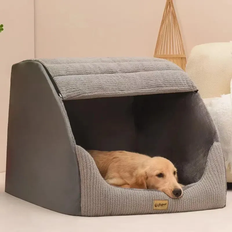 Winter Warm Dog Kennel Bed – Cozy & Comfortable for Pets