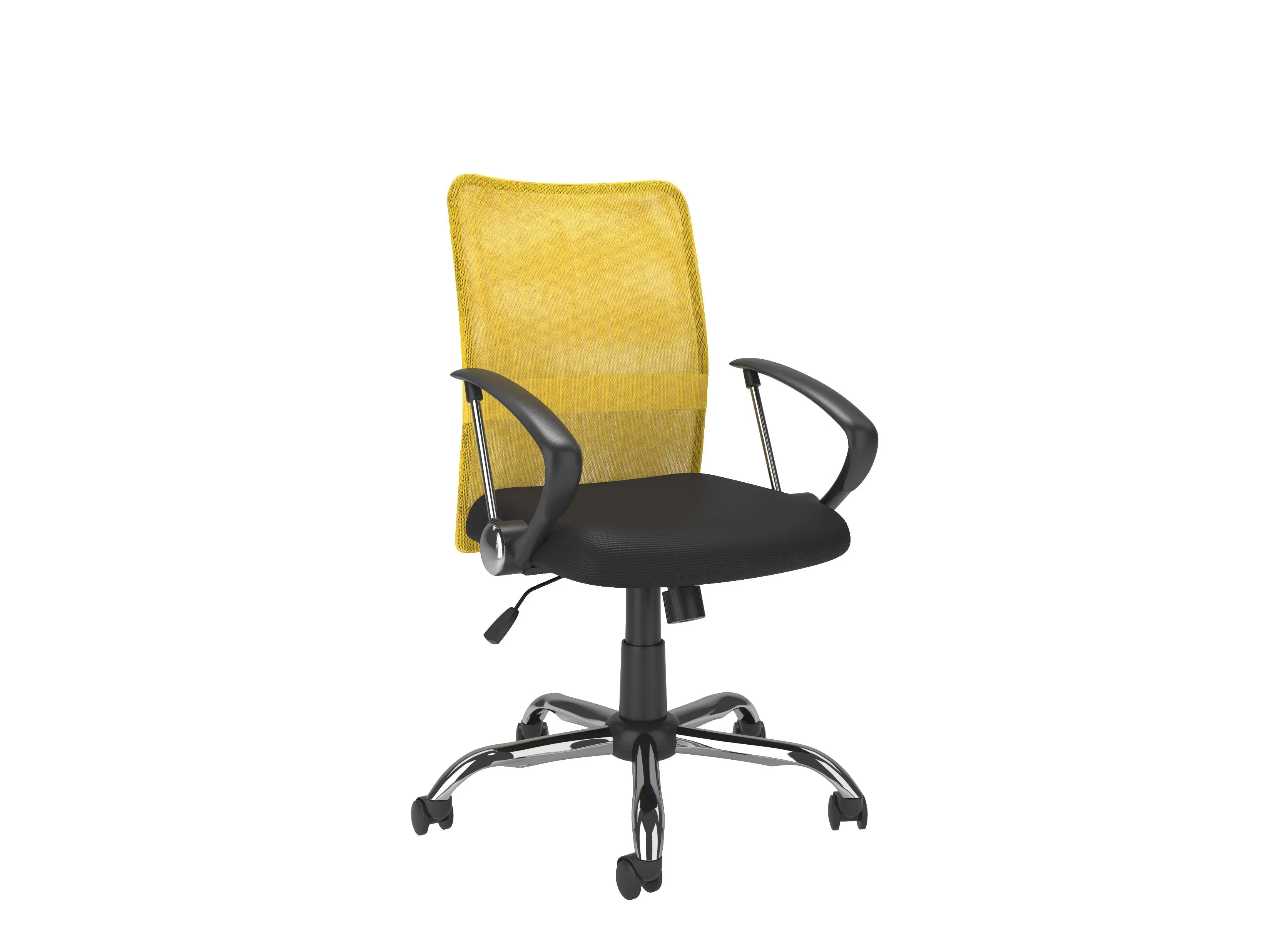 Yellow Fabric Office Chair