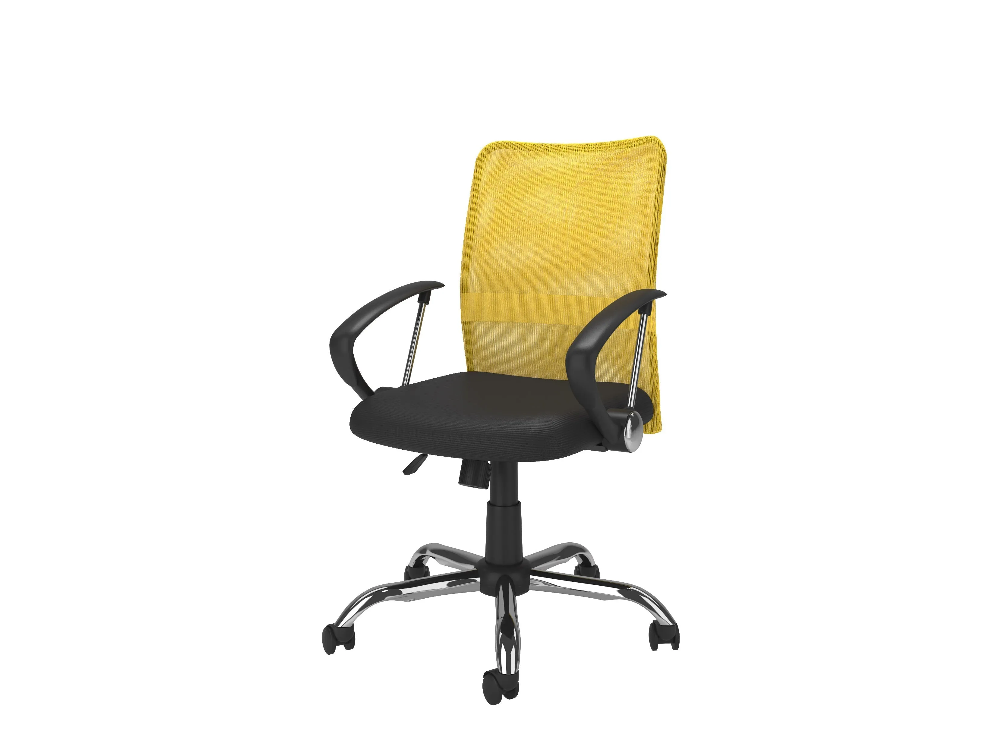 Yellow Fabric Office Chair