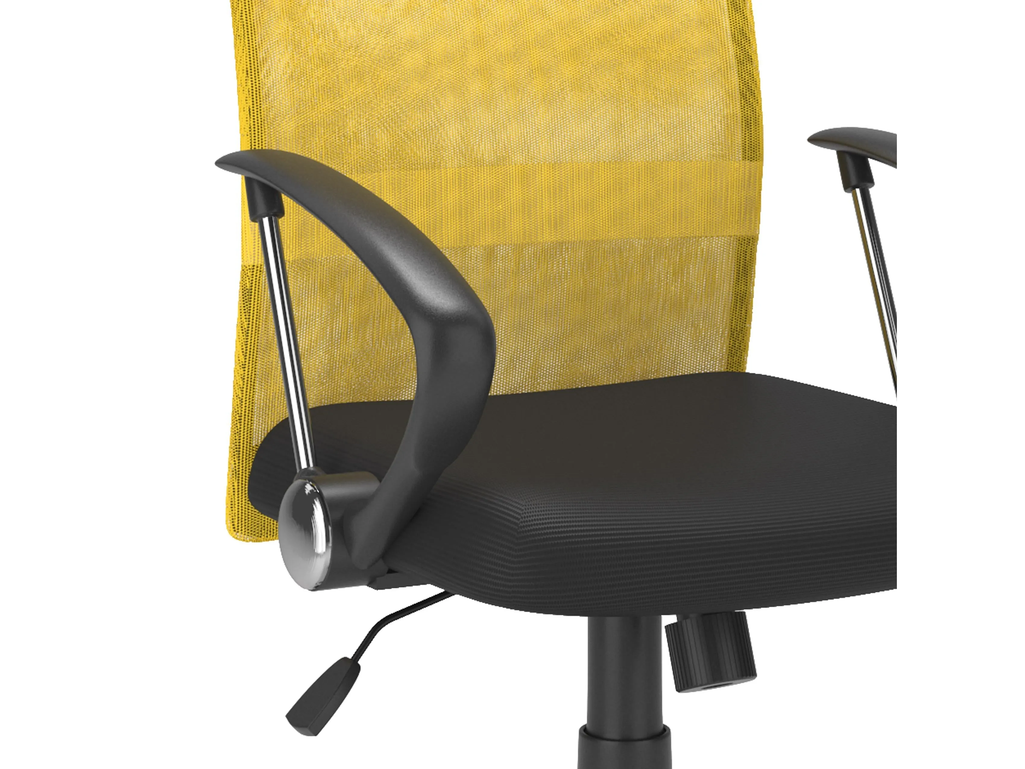 Yellow Fabric Office Chair