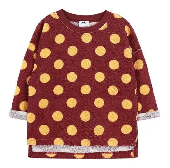 Yellow Polka Dot Crew Neck Sweater